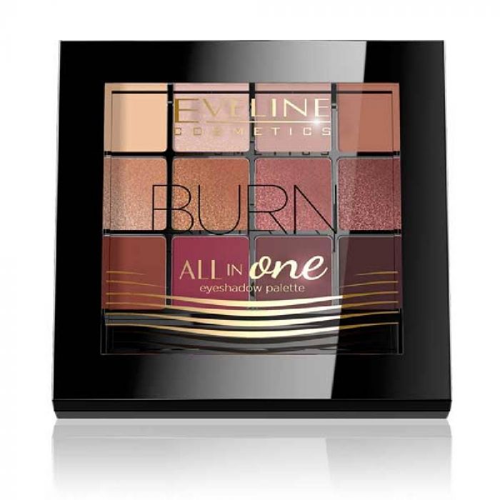 Eveline EYE SHADOW PALETTE ALL IN ONE 12 COLORS BURN