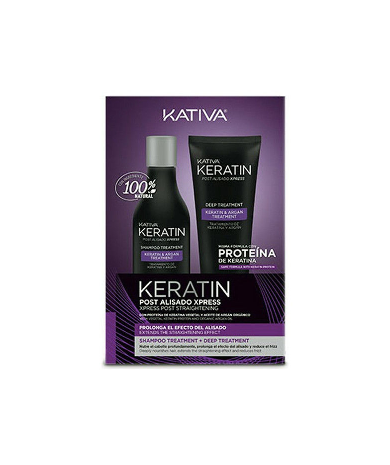 Kativa Keratin Kit Shampoo Treatment Post Brazilian Hair Straightening Express