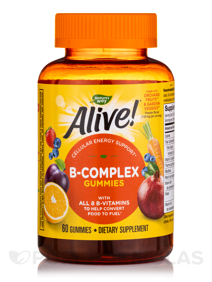 Nature's Way   Alive!® B-Complex Gummies, Cherry Flavored - 60 Gummies