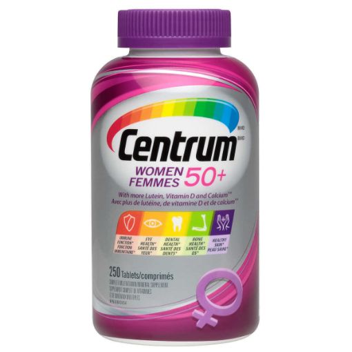 Centrum 50+ Complete Multivitamin Supplement for Women -250 Tablets