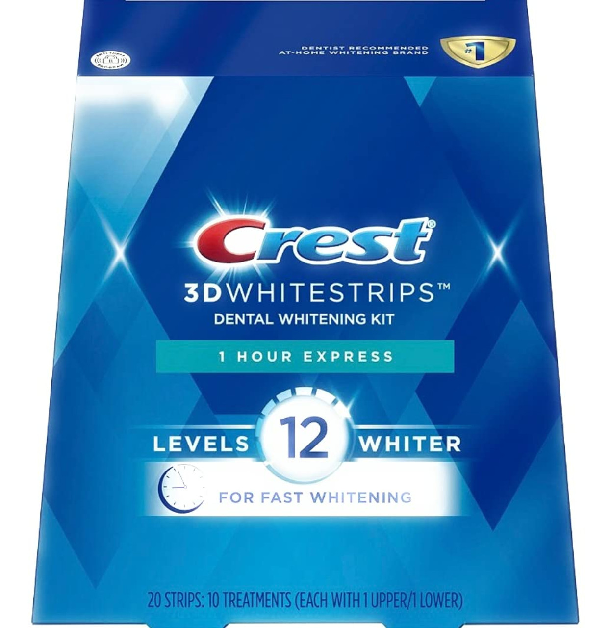 Crest 3D 1 Hour Express Dental Whitening 10 Treatments