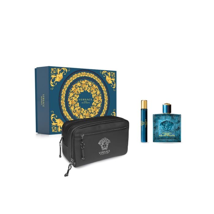 Versace Eros Eau De Toilette 100ml Spray 3 Pieces Set