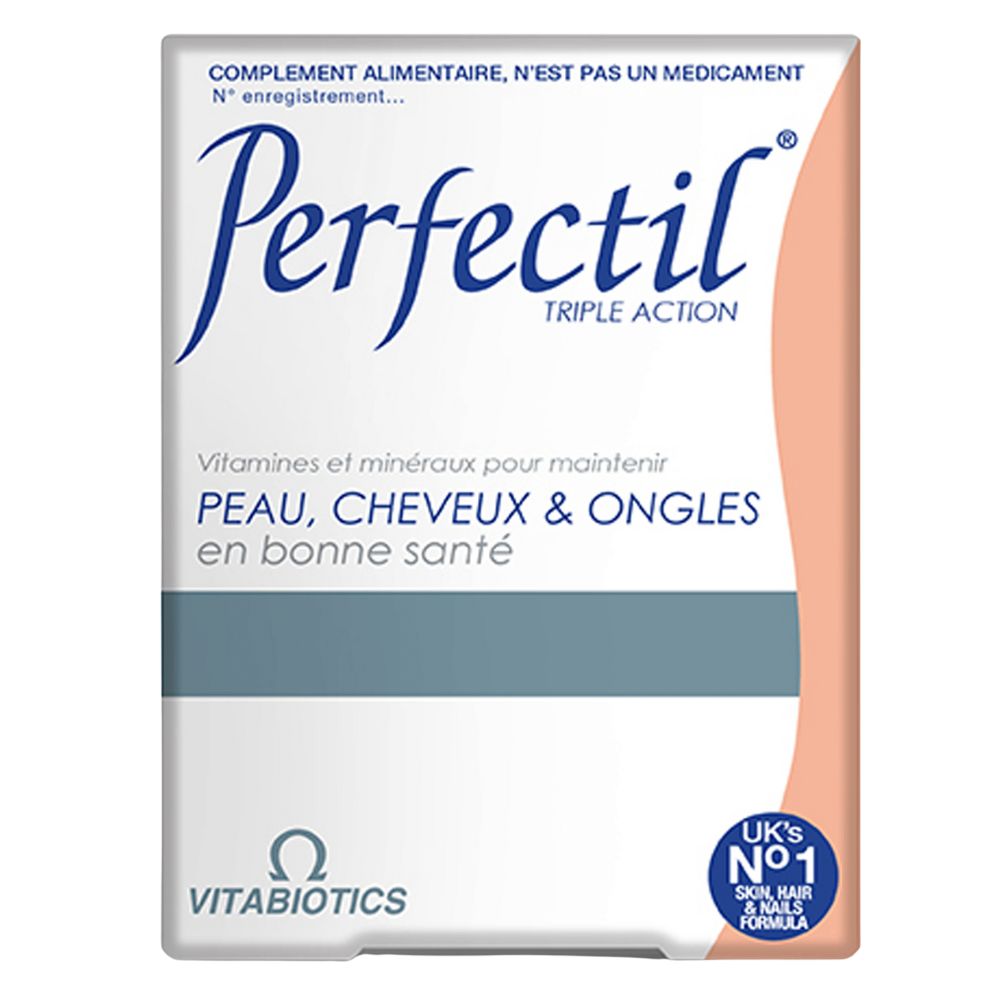 Vitabiotics Perfectil Triple Active Peau, Cheveux & Ongles – 30 comprimés