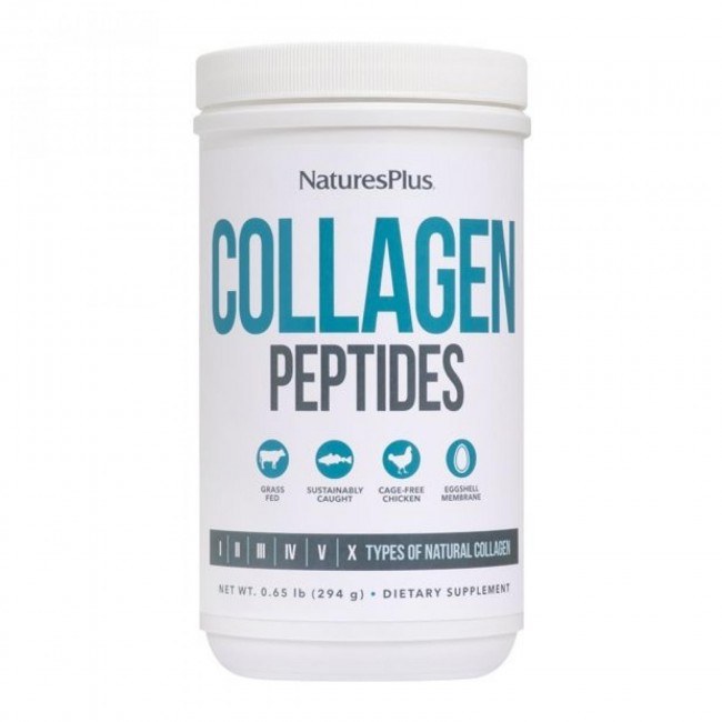 Natures Plus Collagen Peptides Powder & Vitamin C- 294 Grams