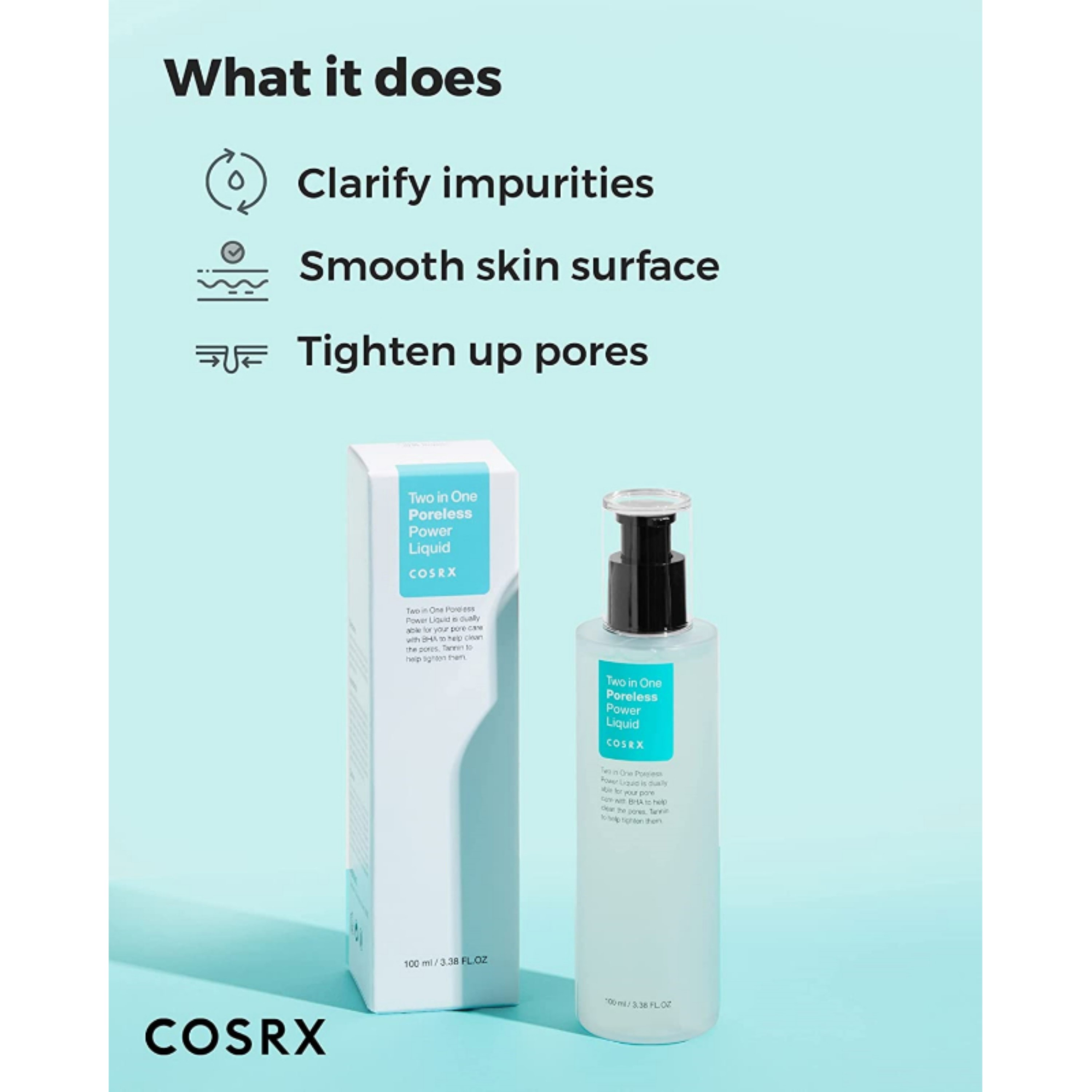 Cosrx 2-in-1 Poreless Power Liquid, 100ml