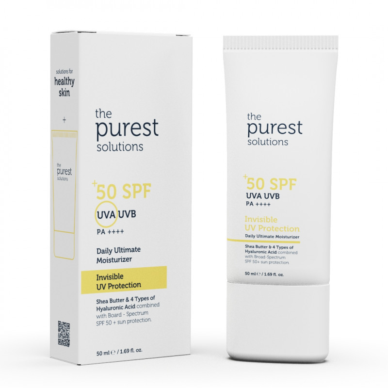 The Purest Solutions Invisible UV Protection Daily Ultimate Moisturizer Spf 50+, 50 Ml