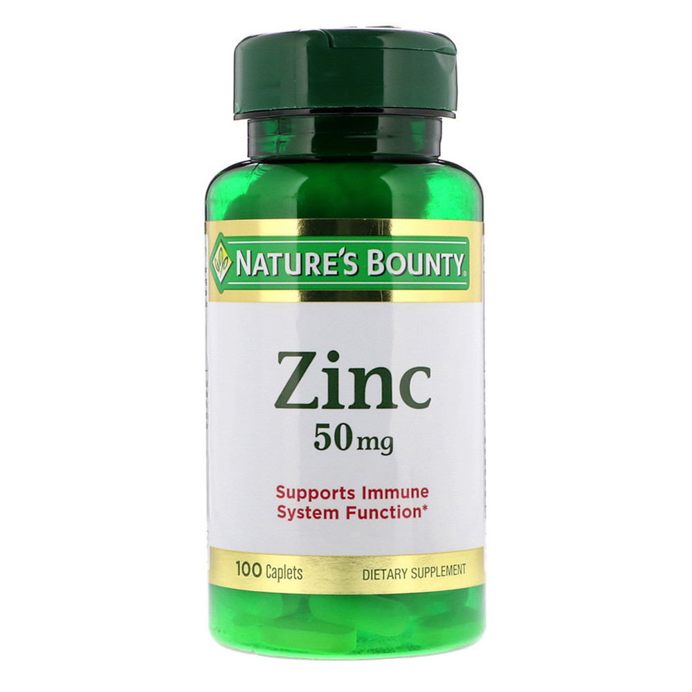 Nature's Bounty, Zinc, 50 mg, 100 comprimés-capsules