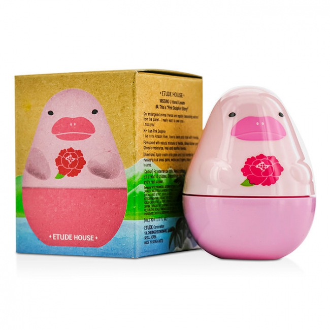 Etude House Missing U Hand Cream - Pink Dolphin (Peony Scent)