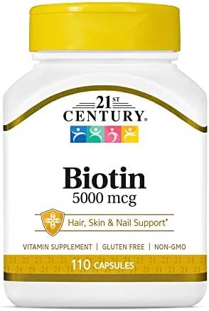 21st century, biotin, 5000mcg 110tb