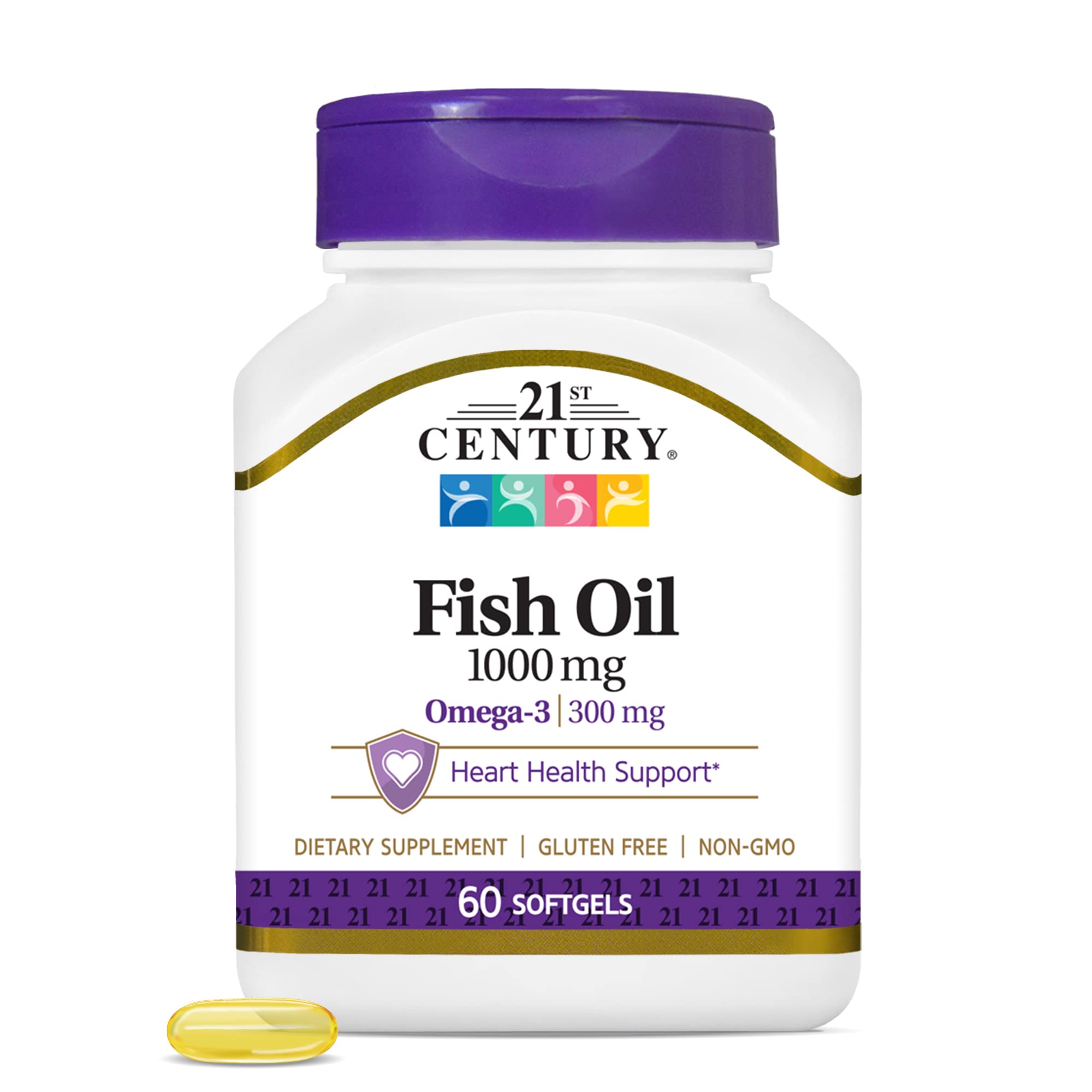 21st century, fish oil, 100mg 60tb