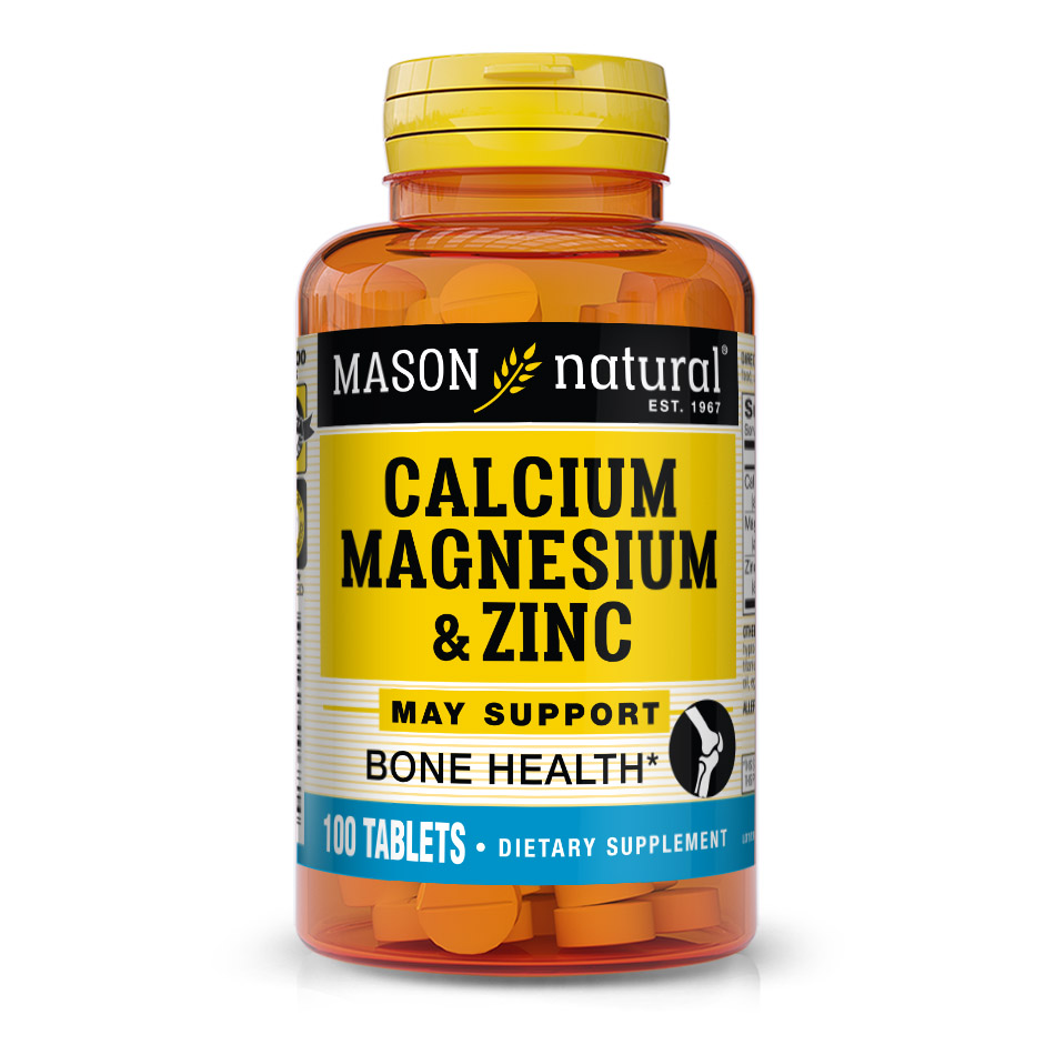 Mason Natural Calcium Magnesium & Zinc - 100 Tablets