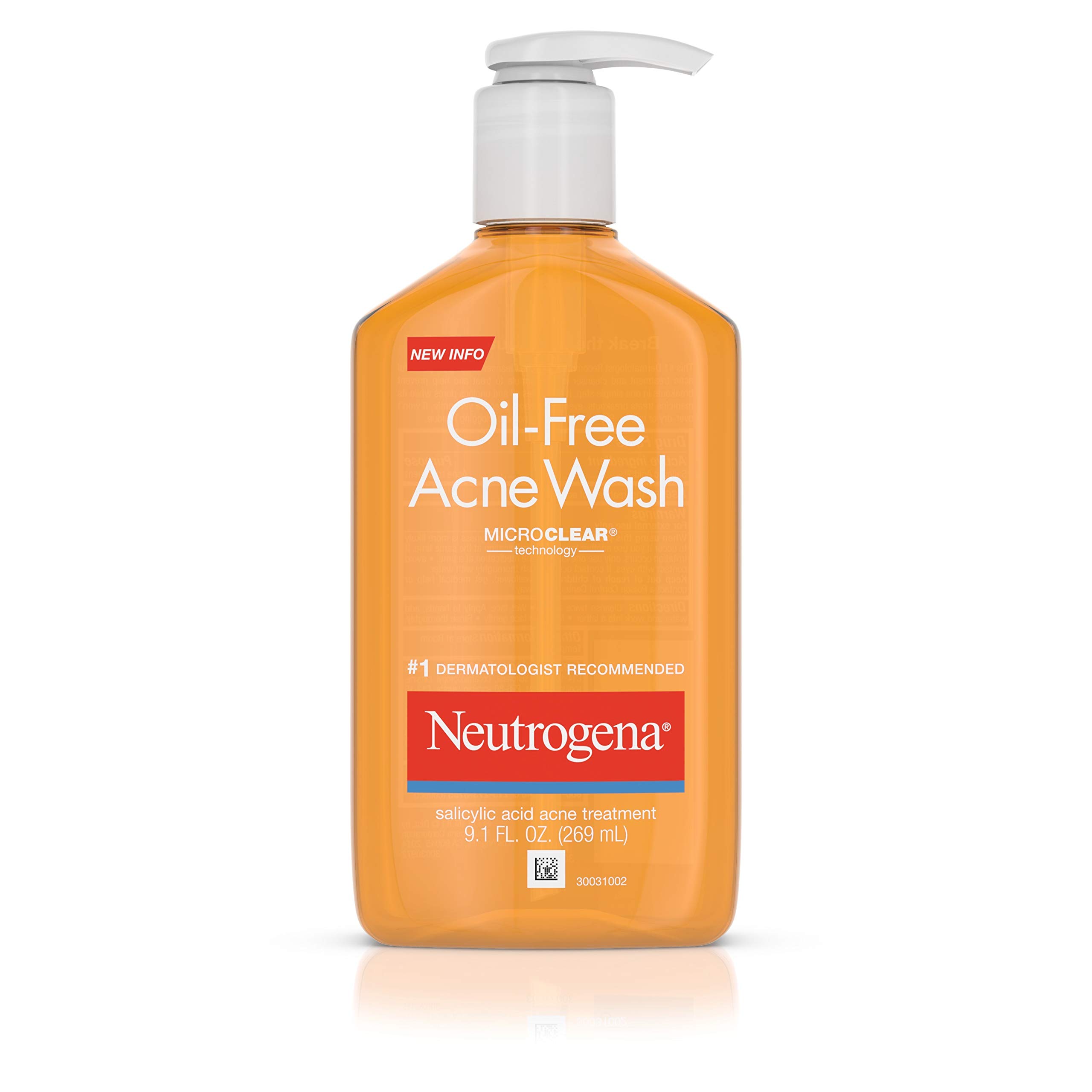 Neutrogena Oil-Free Acne Wash Cleanser, Super Size  259ml