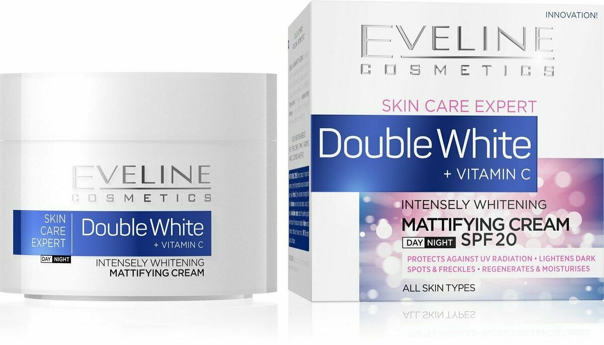 Eveline Cosmetics Skin Care Expert Double White Mattifying Day&Night SPF20 50ml