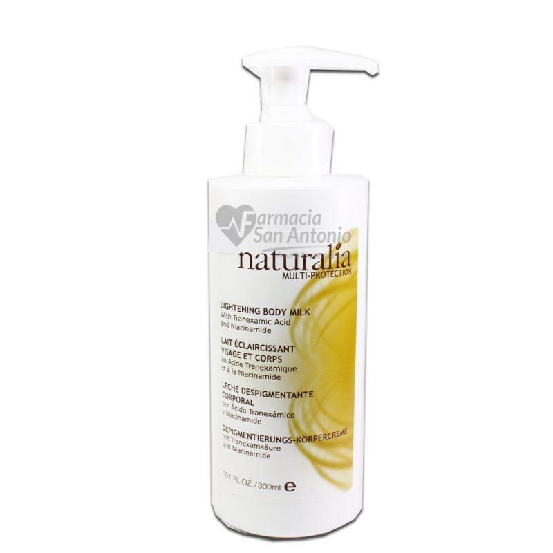 NATURALIA® LIGHTENING BODY MILK - PARABEN FREE. 300 ML