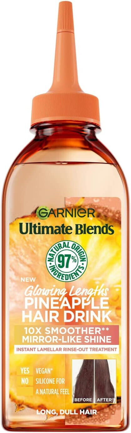 Garnier Ultimate Blends Glowing Lengths Pineapple Hair Drink 200 Ml