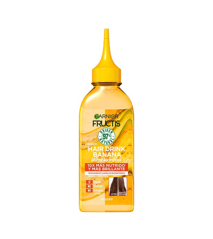 Garnier - Traitement Lamellaire Instantané Fructis Hairfood Drink - Banane : cheveux secs