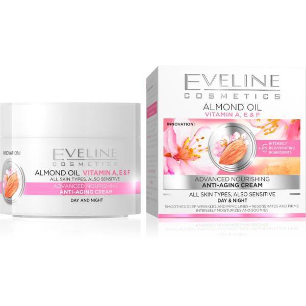 Eveline Almond Oil Nourishing Anti-Aging Cream Day and Night 50ml