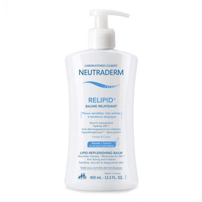 NEUTRADERM Baume Relipidant Relipid+ Peaux Sensibles 400ml Neutraderm