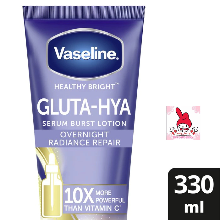 VASELINE GLUTA-HYA SERUM 330ML/OVERNIGHT