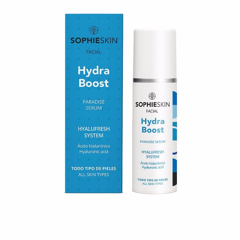 SOPHIESKIN Sérum visage Hydra Boost Paradise Hyalufresh System avec doseur d'acide hyaluronique 30 ml pour tous types de peau