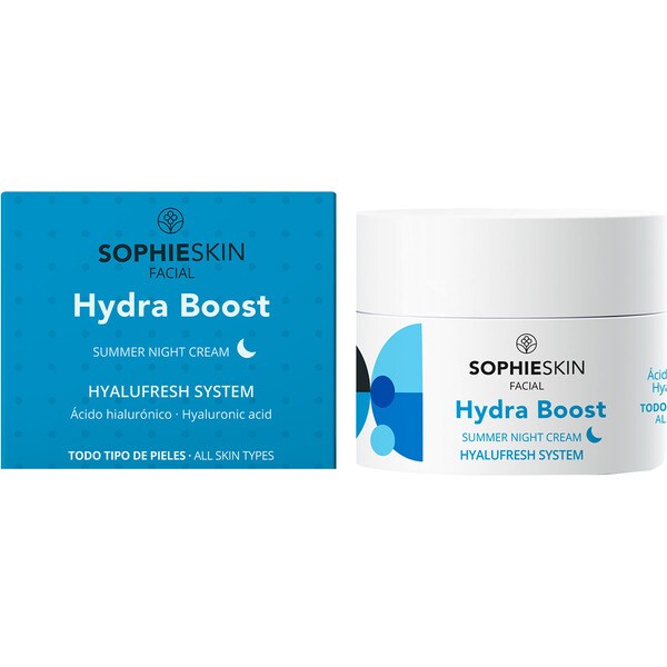 SOPHIESKIN Crème de nuit Hydra Boost Hyalufresh System à l'acide hyaluronique pot 50 ml pour tous types de peau