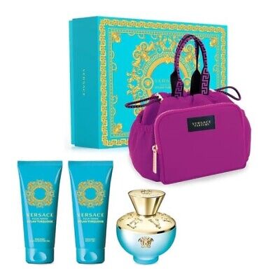 Versace Dylan Torquoise Eau De Toilette Spray 100ml Coffret 4 Produits