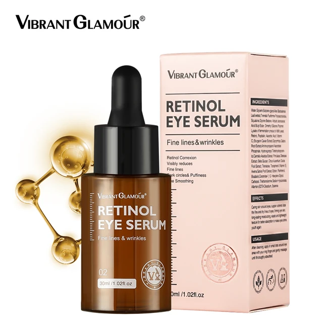 VIBRANT GLAMOUR – sérum pour le visage, rétinol, hydratant, blanchissant, estompe les ridules, Anti-rides, Anti-âge, soins en profondeur, Essence de 30ML