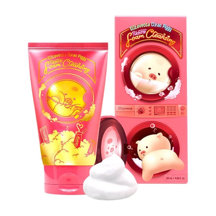 Elizavecca Clean Piggy Pink Energy Foam Cleansing