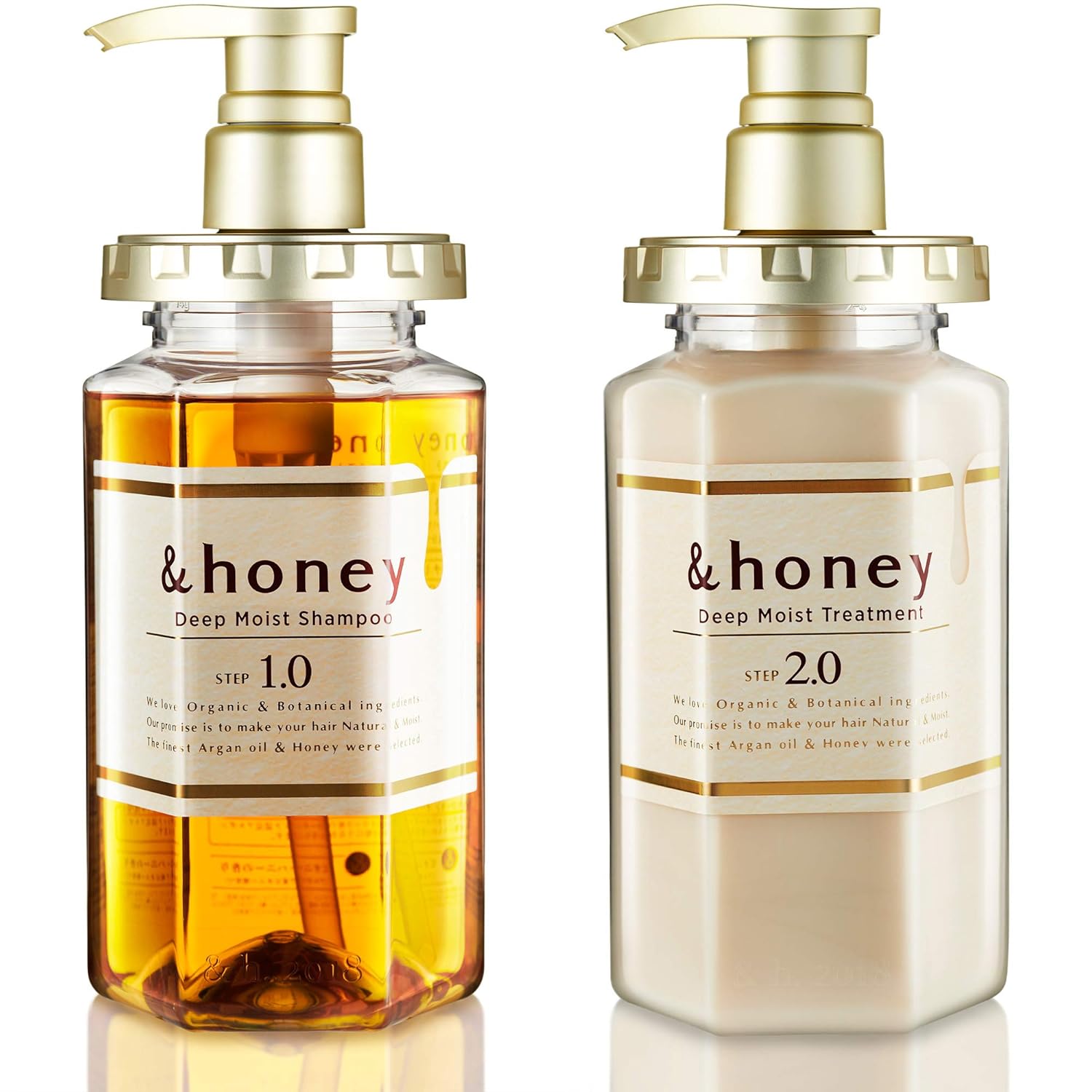 &honey Ensemble shampoing et après-shampooing bio pour cheveux et cuir chevelu pour un nettoyage et une hydratation intenses, un lavage et une protection hydratants