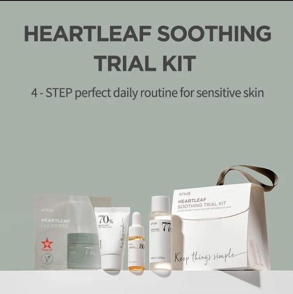 ANUA HEARTLEAF SOOTHING TRIAL KIT (4 ITEMS)