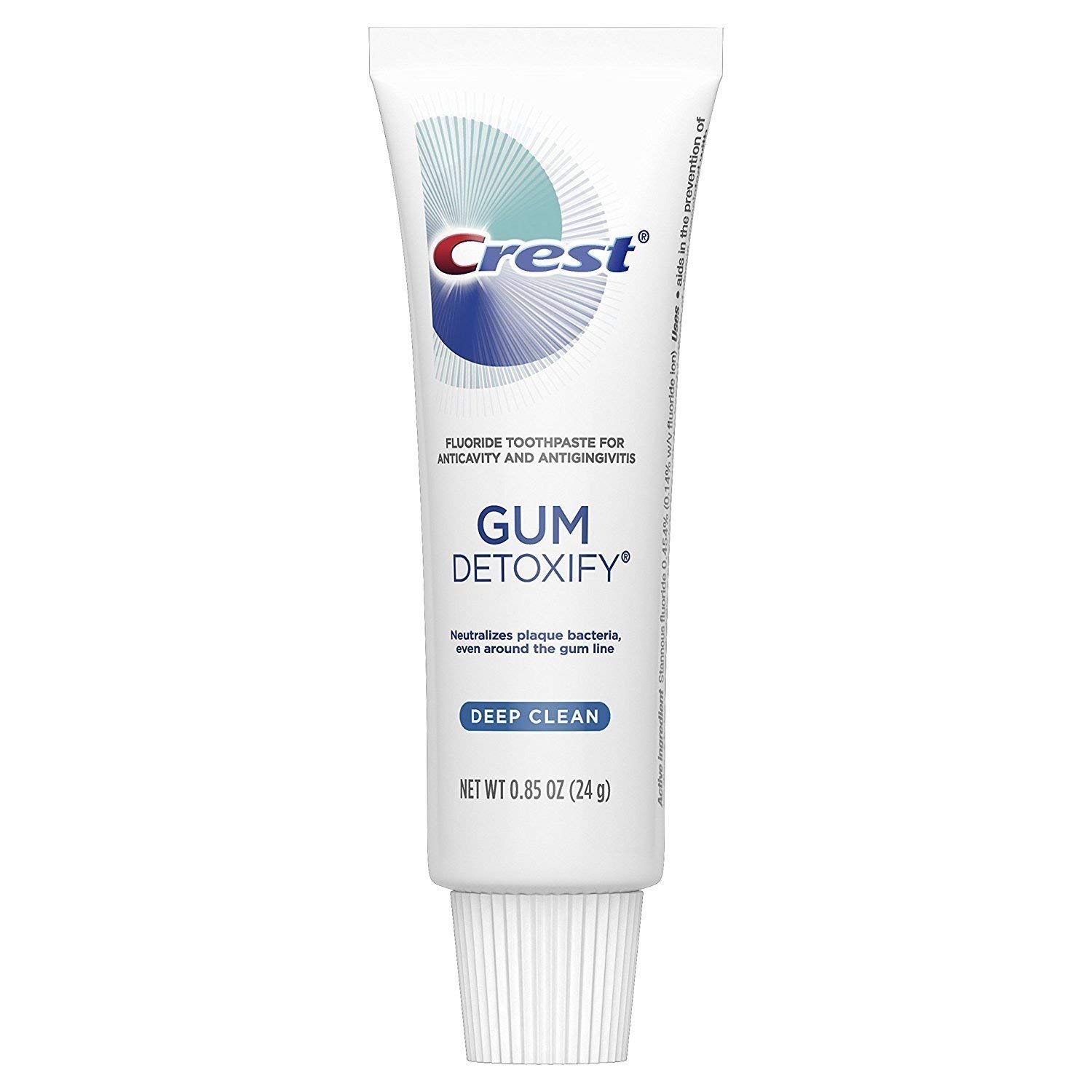 Crest Gum Detoxify Deep Clean Travelsize Toothpaste, 0.85 Oz, 6 Pack