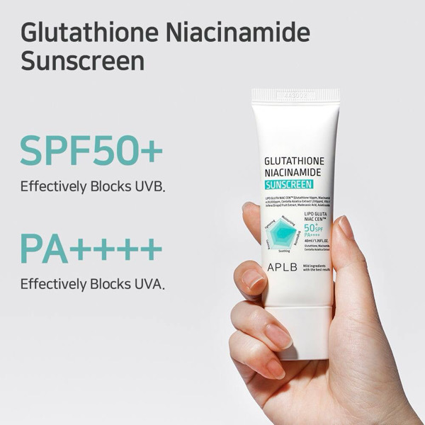 APLB Glutathione niacinamide Sunscreen 40ml 50+spf