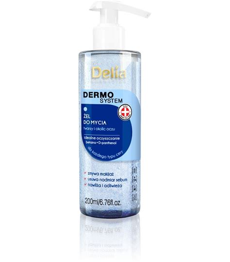 Delia Dermo Cleansing System Gel for washing the face and eye area 200 ml