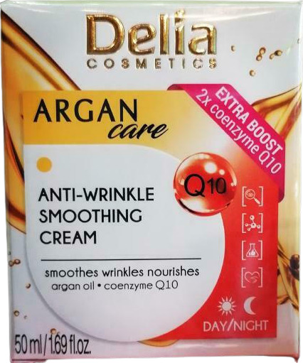 Delia Cosmetics Argan Care regenerating anti-wrinkle cream with coenzyme Q10