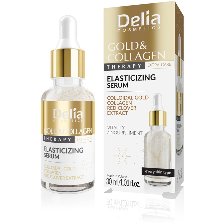 Sérum élastifiant Delia Gold & Collagen Therapy - 30 ml