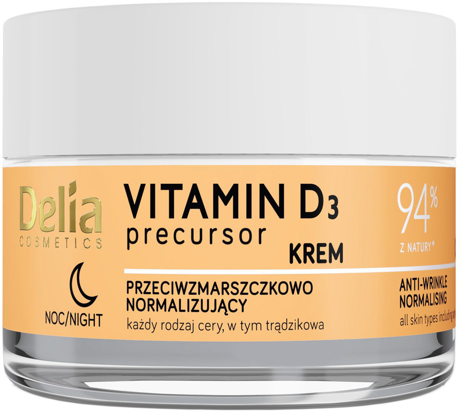 Délia Cosmétiques Précurseur de la vitamine D3 crème de nuit anti-rides