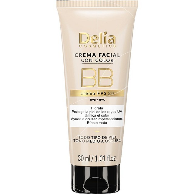 DELIA BB crème pour correction de la peau du visage SPF30 légère 30ml