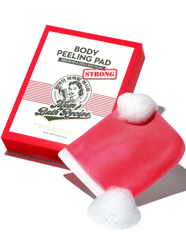 Body exfoliating gloves from Mums, red 1pc