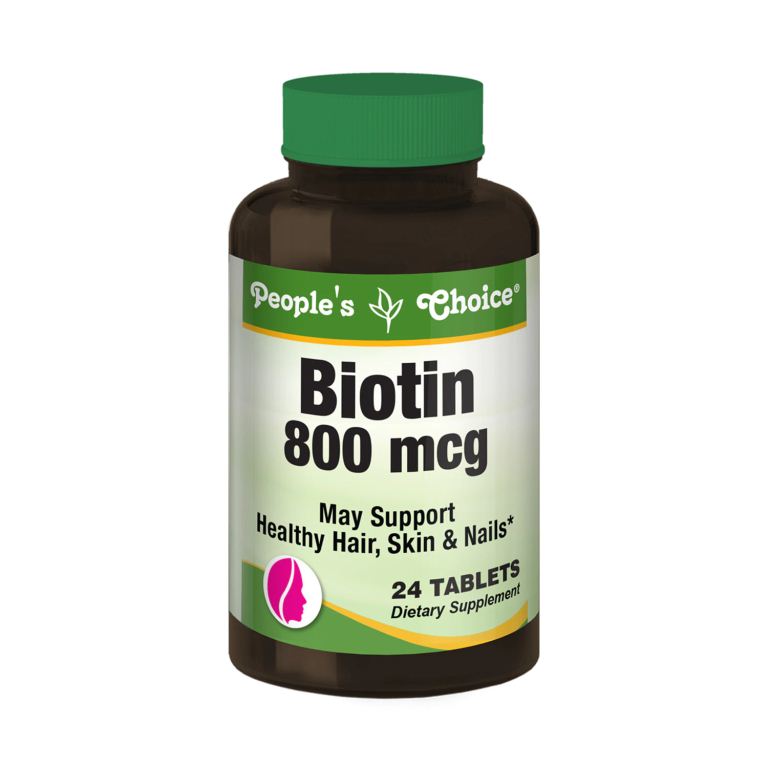 PEOPLES CHOICE BIOTIN 800 MCG X 24 TAB