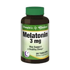 Peoples Choice Melatonin Dietary Supplement 3mg w/B6 30mg