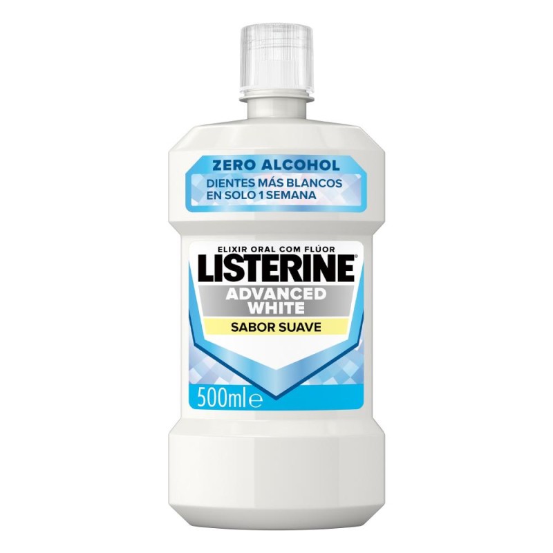LISTERINE Advanced White Bain de Bouche Saveur Douce 500 ml