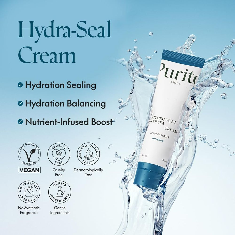 PURITO Hydro Wave Deep Sea For Dehydrated Oily Face Cream 50g