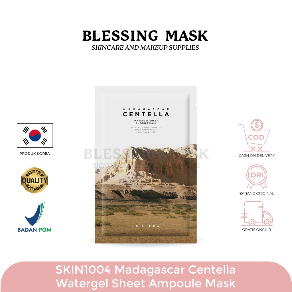 Skin1004 Madagascar Centella Watergel Sheet Ampoule Mask