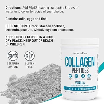 Nature’s Plus, Collagen Peptides, Vanilla, (364 g)