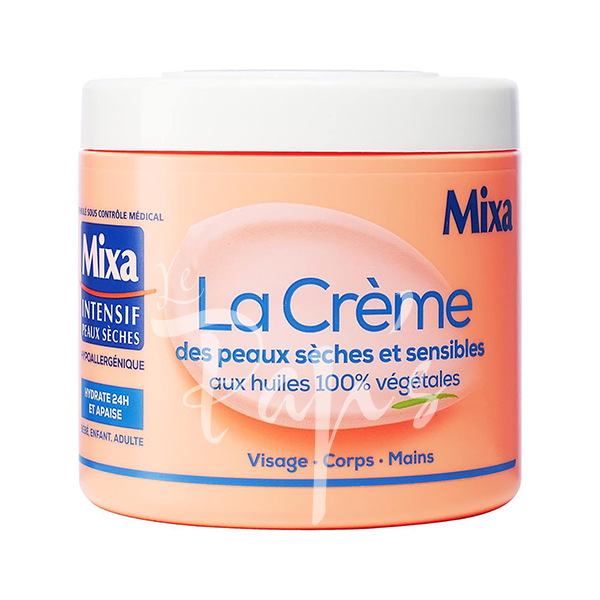 MIXA La Creme des Peaux Sèches et Sensibles 400ml