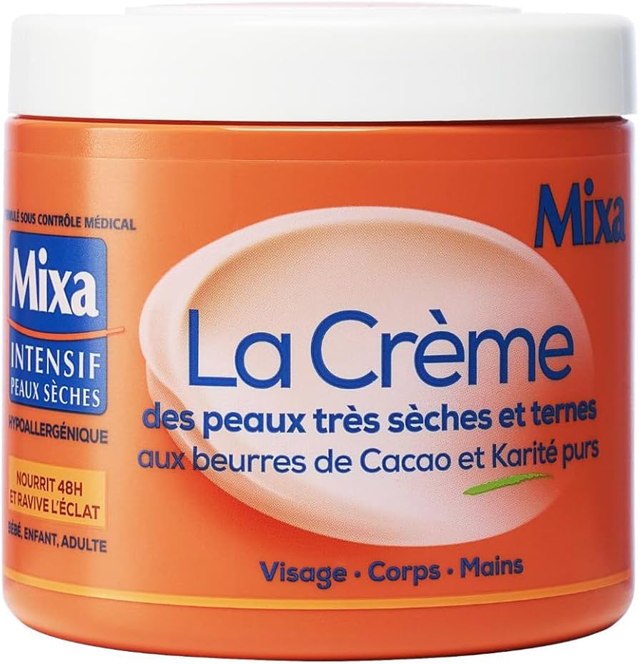 Mixa  Beurre Corps Peaux Sèches, Ternes Multi usage 400ml