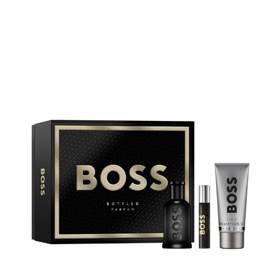 Boss Bottled Parfum 100 ml + Gel douche 100 ml + mini 10 ml
