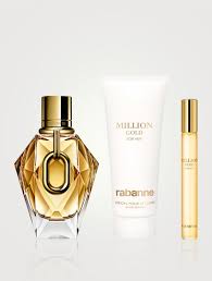 Rabanne Million Gold For Her Eau De Parfum Spray 90ml Coffret 3 Produits