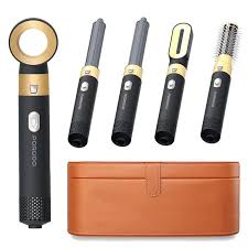 Porodo 600W 5-In-1 Hair Styler with 360° Cord - Black