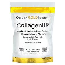 California Gold Nutrition, CollagenUP®, Peptides de collagène marin hydrolysé à l'acide hyaluronique et à la vitamine C, Sans arôme, 206 g